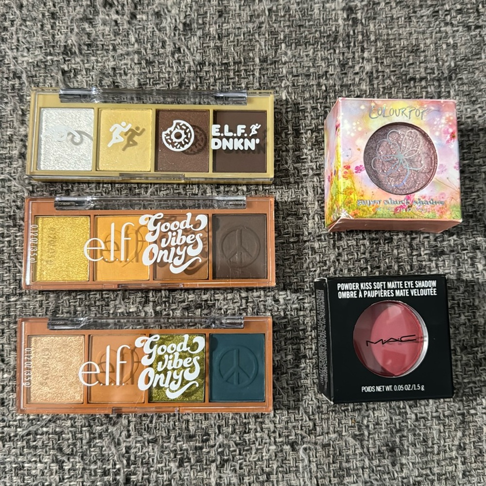 ELF, MAC & ColourPop eyeshadow bundle